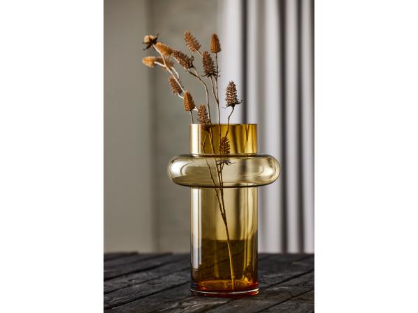 

Lyngby Glas Vase 40 cm i amber, Tube